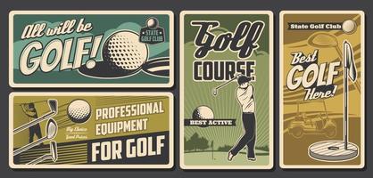 golf club, professionale giocatore sport vettore