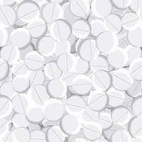 bianca pillola farmaceutico medico compresse senza soluzione di continuità vettore