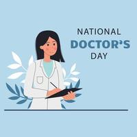 nazionale giorno di medici. vettore, illustrazione vettore