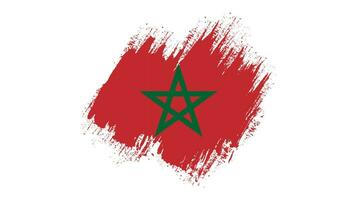 nuovo colorato astratto Marocco bandiera vettore