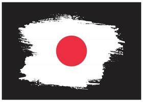 spruzzo grungy Giappone bandiera design vettore