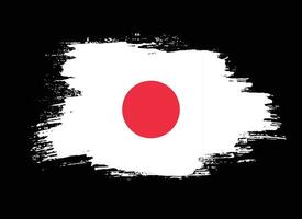 sporco spazzola ictus Giappone bandiera vettore