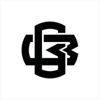 bb logo monogramma design modello vettore