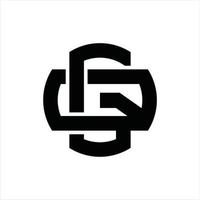 gq logo monogramma design modello vettore