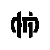 hm logo monogramma design modello vettore