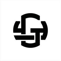 gy logo monogramma design modello vettore
