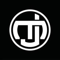 jm logo monogramma design modello vettore