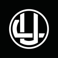 ul logo monogramma design modello vettore