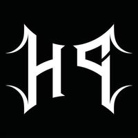 hp logo monogramma con astratto forma design modello vettore