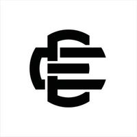 ec logo monogramma design modello vettore