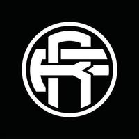 rf logo monogramma design modello vettore
