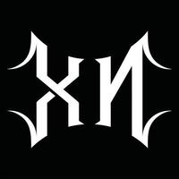 xn logo monogramma con astratto forma design modello vettore