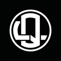 ql logo monogramma design modello vettore