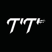 tt logo monogramma astratto velocità tecnologia design modello vettore