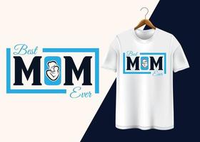 design t-shirt per la festa della mamma felice vettore