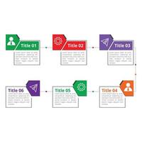 Infografica elemento presentazione striscione, diagramma di flusso passaggi etichetta, dati visualizzazione Informazioni grafica design vettore