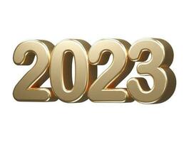 nuovo anno 2023 testo effetto vettore illustrazione