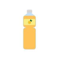 arancia succo icona. bottiglia di succo isolato icona su bianca sfondo. piatto stile vettore illustratio