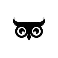 gufo logo icona design animale e semplice attività commerciale vettore