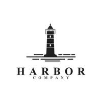 faro icona logo e vettore illustrazione faro Torre design