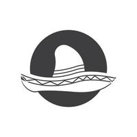 semplice cappello vettore design logo icona