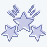icona premio stella 2. relazionato per stelle simbolo. Due tono stile. semplice design modificabile. semplice illustrazione. semplice vettore icone