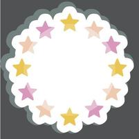 etichetta Unione Europea stelle. relazionato per stelle simbolo. semplice design modificabile. semplice illustrazione. semplice vettore icone