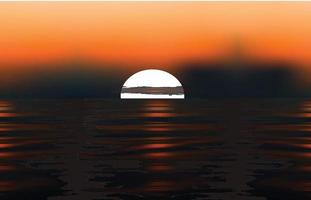 tramonto illustrazione design vettore