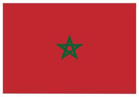 nazionale bandiera di Marocco - piatto colore icona. vettore