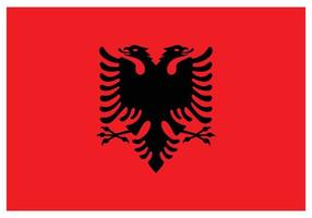 nazionale bandiera di Albania - piatto colore icona. vettore