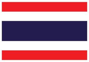 nazionale bandiera di Tailandia - piatto colore icona. vettore