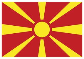 nazionale bandiera di macedonia - piatto colore icona. vettore