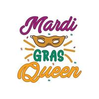 mardi gras Regina t camicia design vettore