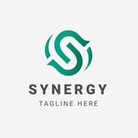 sinergia - lettera S logo vettore
