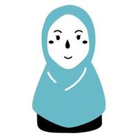 hijab persone scarabocchio vettore