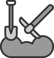 scavando vettore icona design