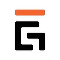 moderno aziendale, astratto iniziale nero lettera 'flg' logo icona vettore design modello logo elemento, semplice griglia forme logo nel lettera 'flg', vettore, grafico