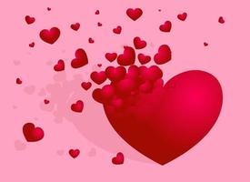 cuore e buble San Valentino vettore illustrazione