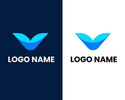 alfabeto lettera v logo icona design vettore