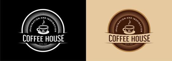 illustrazione design logo caffè Casa vettore