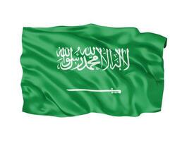 3d Arabia arabia bandiera nazionale cartello simbolo vettore