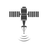 satellitare icona, trasmissione vettore illustrazione