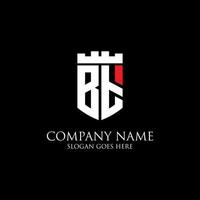 bt iniziale scudo logo design ispirazione, corona reale logo vettore - facile per Usato per il tuo logo