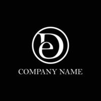 lettera de logo design ispirazione, pulito e intelligente lettera nome logo vettore