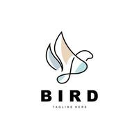 uccello logo, uccello Ali vettore, minimalista disegno, per Prodotto marchio, modello icona illustrazione vettore