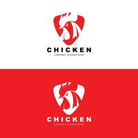 pollo logo, azienda agricola animale vettore, design per pollo azienda agricola, fritte pollo ristorante, bar vettore