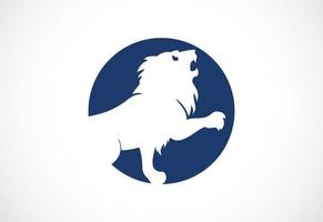 il Leone logo disegno, vettore design modello