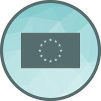 europeo unione Basso poli sfondo icona vettore
