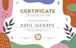 moderno certificato di la laurea vettore