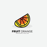 arancia frutta design simbolo illustrazione logo vettore